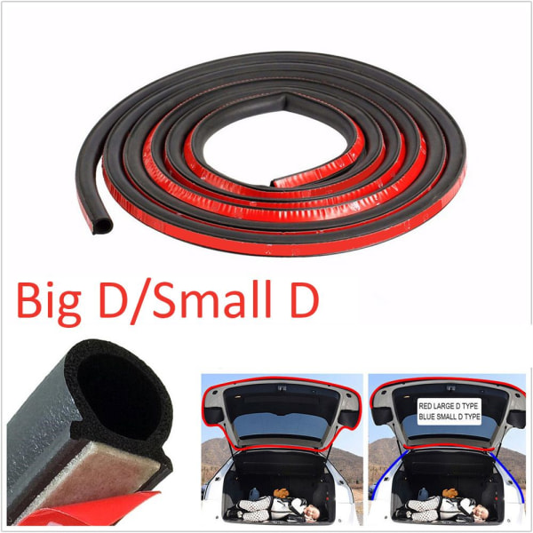 Gummitetningslist D-form Weather-strirp BIG D 5M