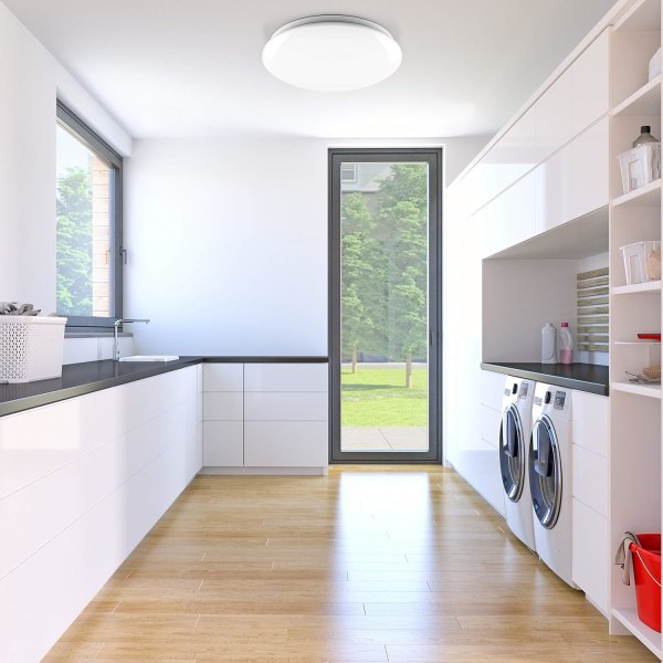 18W LED-baderomslampe I baderom I NØYTRALT hvitt lys I IP44