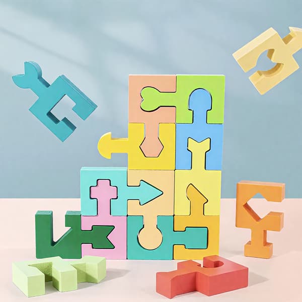 Geometrisk formmatchende byggeklodser til børn-FA-