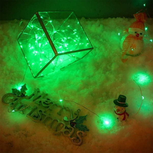 Batteridrevne lyskæder 16,4ft/5m 50 LED blinkende Christm