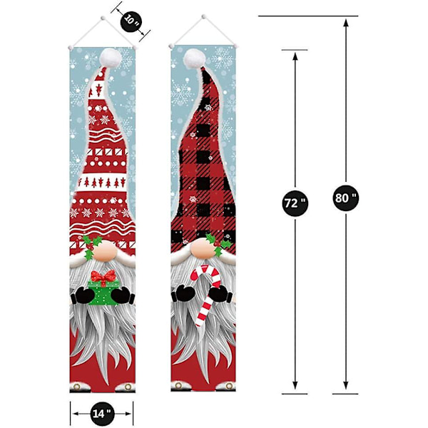 Julbanderoller - Tomte-verandaskyltar