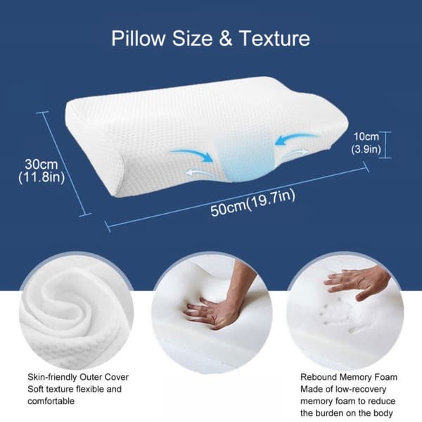 Memory Foam Pude Nakkepuder Ortopædisk Pude - FS5 --FA-