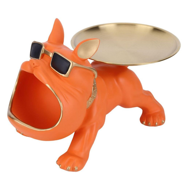Bulldog Butler Förvaringsbricka Nyckellåda ORANGE Orange