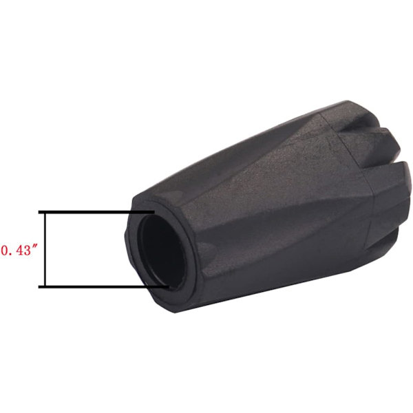 6 kpl vaellussauvan kärkiä, erittäin paksut, kestävät kumiset kärjet, sisähalkaisija 11 mm/0,43 tuumaa, lumikengät, vaellussauvojen mutapidikkeet, kaikkiin tavallisiin vaellussauvoihin