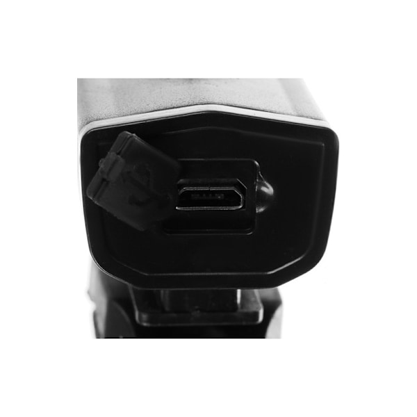 2-PAK USB Ladbar Sykkellys Foran & Bak black