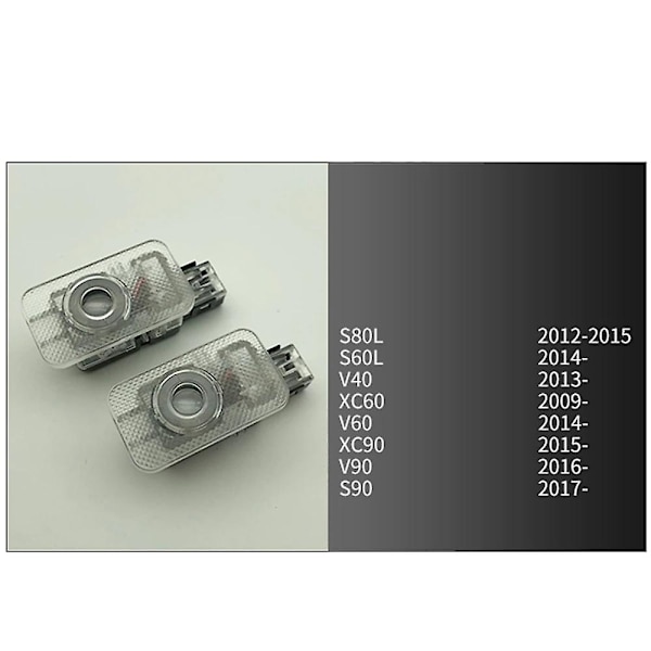 2kpl Oviljus Volvo Rdesign Xc90 Xc60 Xc40 V90 S90 V40 V60 S60 S80 Volvo Kohteliaisuusvalo Rdesign Logo Tervetuloa Valo - Perfet