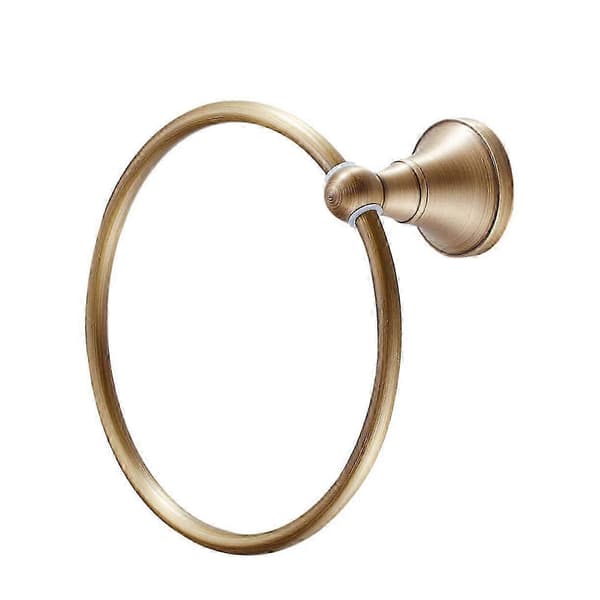 Håndklestang Rund Håndkleholder Messing Antikk Børstet Elegant Design 2025-FA-