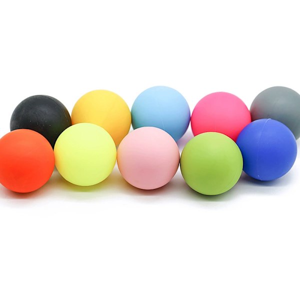Massage Lacrosseboll för ömma muskler, axlar, nacke, rygg, fot, kropp, yoga och myofasciell frisättning