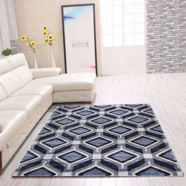 D-sign Matta New Fashion Lecce Tummansininen/Merensininen 120x170cm Sininen Blue 120x170