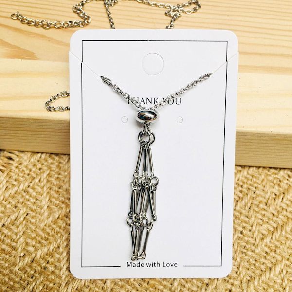 Krystallsteinholder Halskjede Krystallanheng Holder Urte Silver S