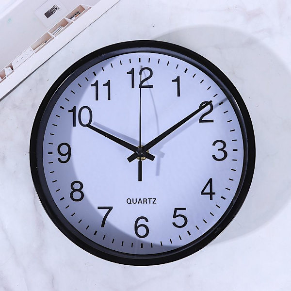 Rund Väggklocka 8 tum 20 cm VIT-FA- white