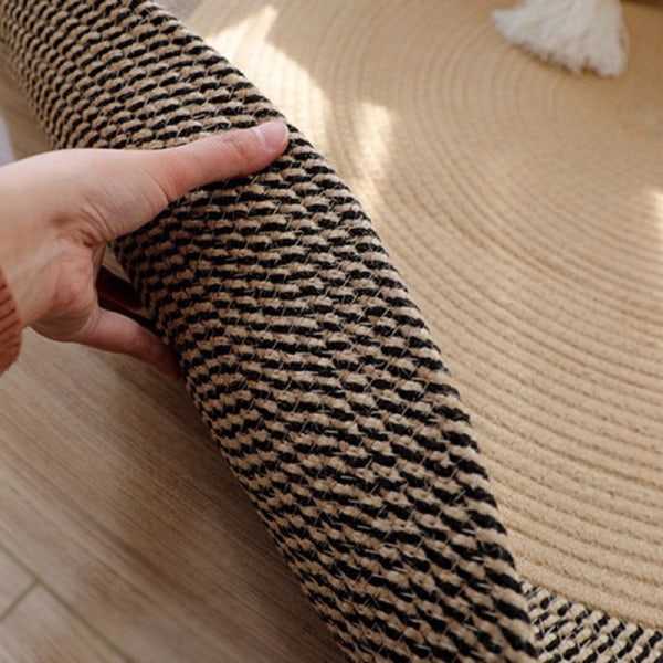 Jute-matto, pyöreä, luonnonkuitua 100cm