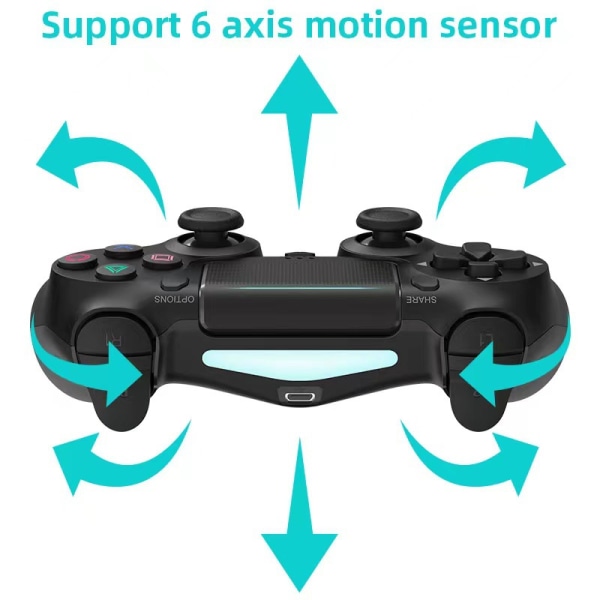 PS4 gamepad 4.0 trådlös Bluetooth med ljus PS4 trådlös handkontroll