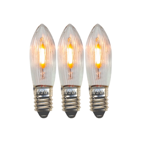 7 kpl LED-lamppua filamentti adventtikynttilänjalkoihin E10 universaali