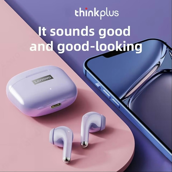 LENOVO Thinkplus LivePods LP40 Pro TWS Bluetooth Trådløse Hodetelefoner Hvit white