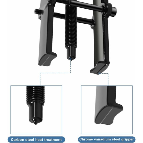 To-grebs justerbar lejeudtrækker i kulstofstål - lige pumpe a
