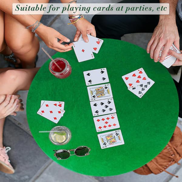 Poker- og bridgebordduk med elastisk stoff for bord 36-48 tommer spilltilbehør -FA-