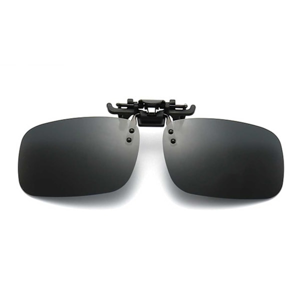 Klips-på Solbriller Sort Glas 40x58mm sort black