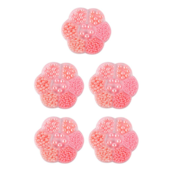 1/2/3/5 1150 st DIY-pärlor för att göra vackra smycken - Rosa pink 5PCS