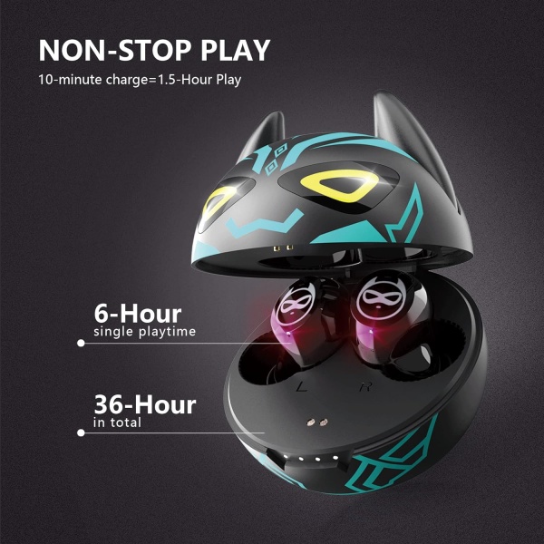 Gaming-ørepropper Børns Bluetooth 5.0 øretelefon-headset