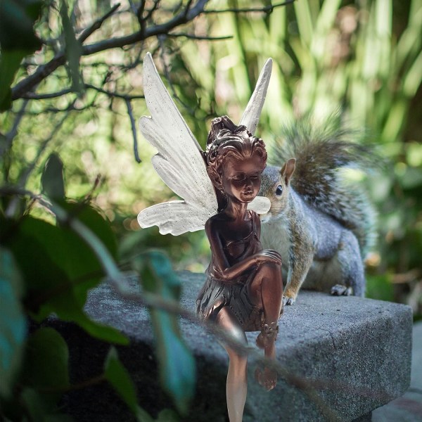 Udendørs fe have elver havefigurer, fe figur