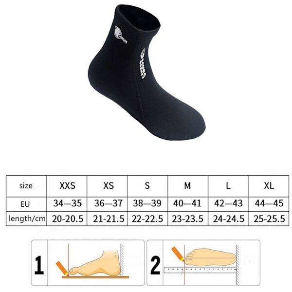 Dykstrumpor Neoprenstrumpor SVART L svart black L