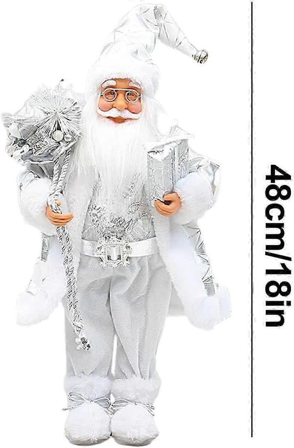Stående julemandsfigur julepejsdekorationer 2025-FA-