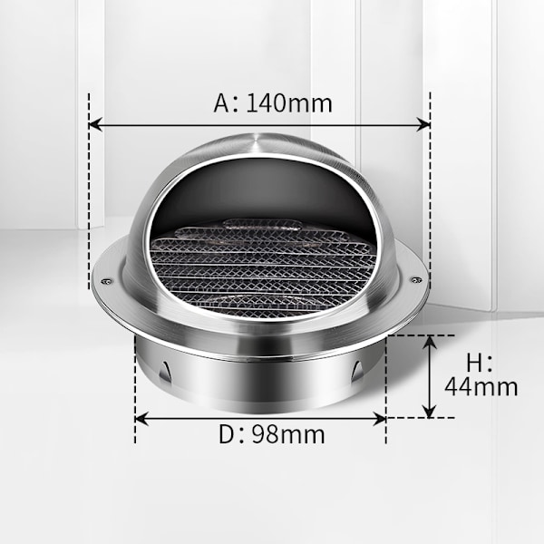 Deksel til kanalventil 100MM