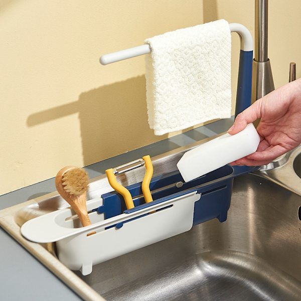 Teleskopisk oppvaskstativ for benkeplate red