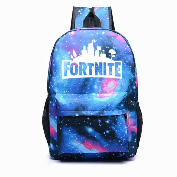 Galaxy Fortnite ~ Storm Glows In The Dark Skolväska Ryggsäck 1