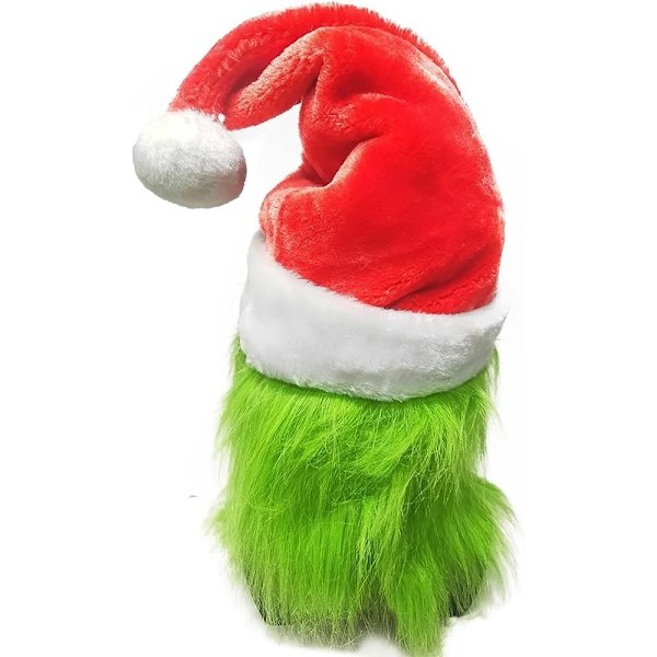 Julemaske og Handsker Kostume Geek Stole Halloween Cosplay Grinch and gloves