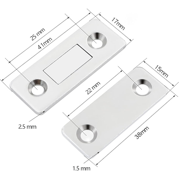 Skab Magnet, Magnetisk Låsemekanisme til Skabslåger (Sølv)