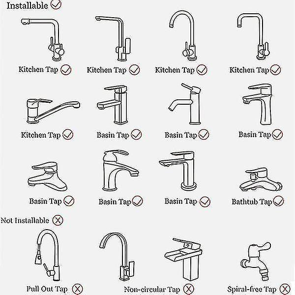 Hane Kran Adapter Vask Splitter Afledningsventil Vandhane Tilslutning til Toilet Bidet Bruser Køkken Tilbehør