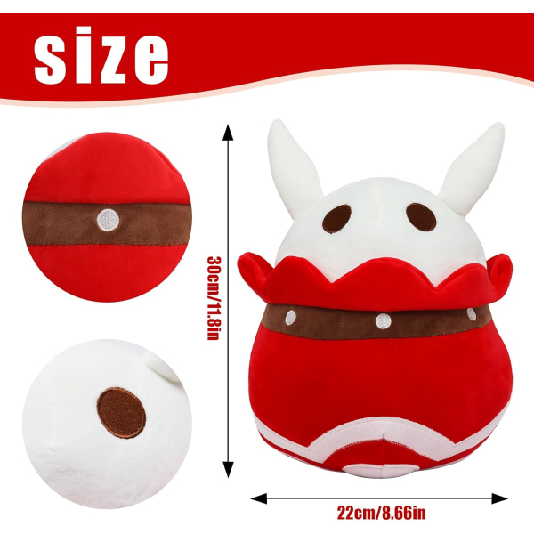 11.8 Inches Genshin Plush Toy Klee Bouncing Bomb Ball Stuffed