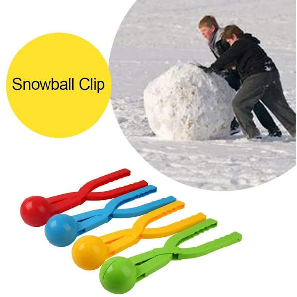 4 st snöbollstänger - lerformar - leksaker för barn