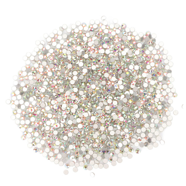 5760 stk krystall strass steiner utsøkt kutting flat bak runde strass steiner for DIY håndverk smykker dekorasjon 0.1