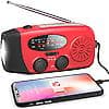 Hätätilanne aurinkoradio käsikampi sääradio LED-valolla