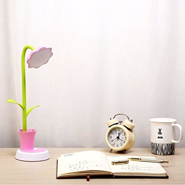 Barnelampe, LED-skrivebordslampe for barn, USB-oppladbar, dimbar