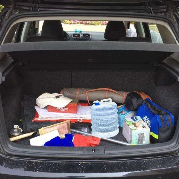 3/5/8/10/15L Hopfällbar vattenbehållare Utomhus Vandring Fiske Vikbar vattenpåse Camping Vattentank hink Stor kapacitet 10L