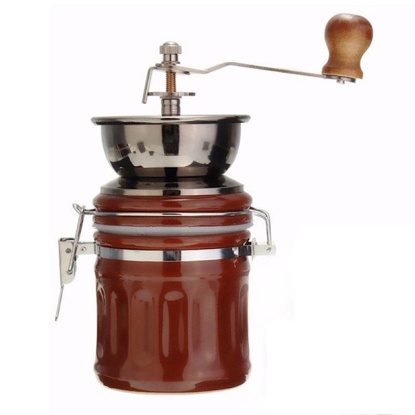 Manuell Kaffe Kvern i Keramikk brown 681