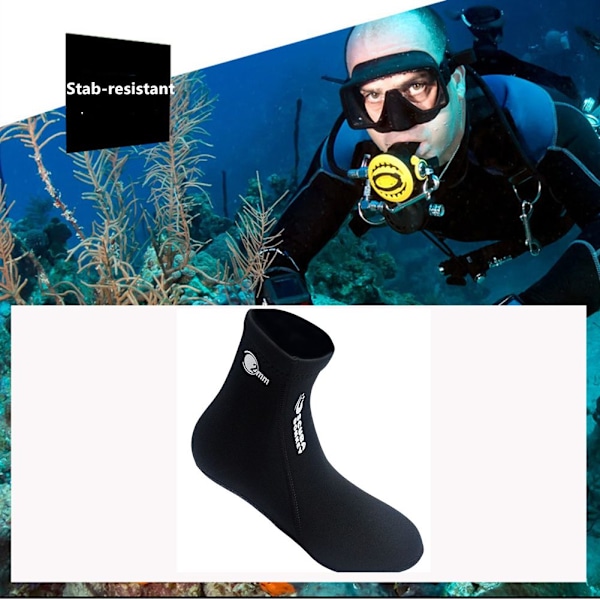 Dykkesokker Neopren Sokker SORT XL sort black XL