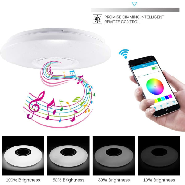 LED-kattovalaisin Bluetooth-musiikkikattovalaisin 110v/220v (Bluet