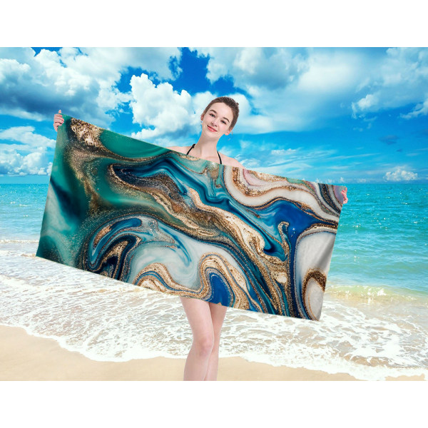 Microfiber Beach Towel Blanket, Quick Dry Absorbent Thin Towel