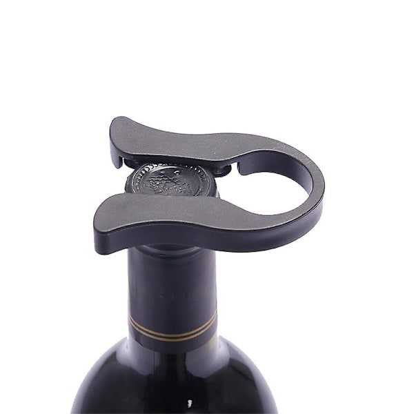 Vinflasköppnare, Kapsylöppnare, Vinflasköppnare, Vinflasköppnare Kapsylöppnare Vinpapper för att ta bort aluminiumfolie från vinflaskor (2-pack, svart)