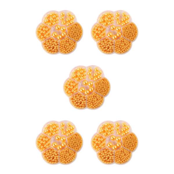 1/2/3/5 1150 st DIY-pärlor för att göra vackra smycken - Gult yellow 5PCS