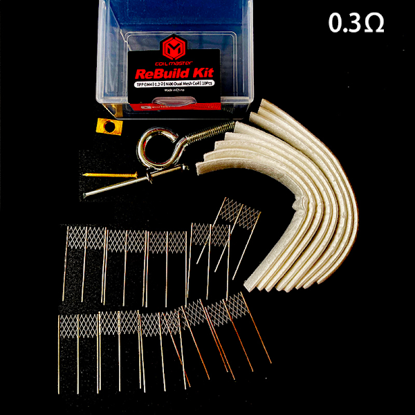 DIY Rebuild Kit TPP DM30.15ohm DM4 0.3ohm Mesh Coil Byte 0.3Ω