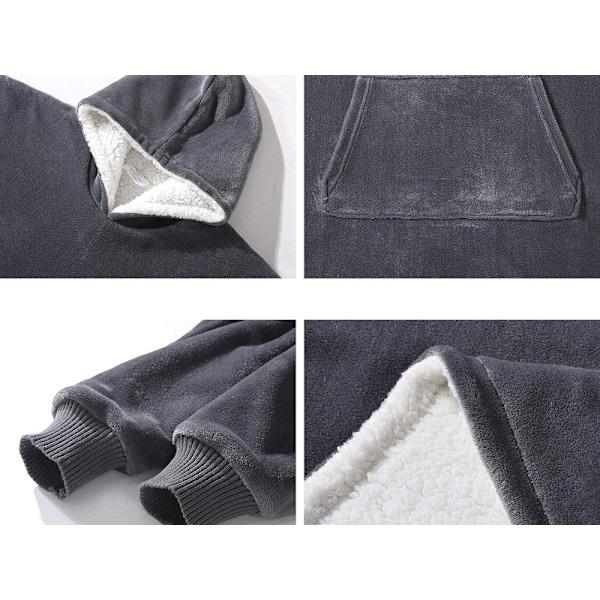 Oversized Hoodie med Hætte - Filt gray 780