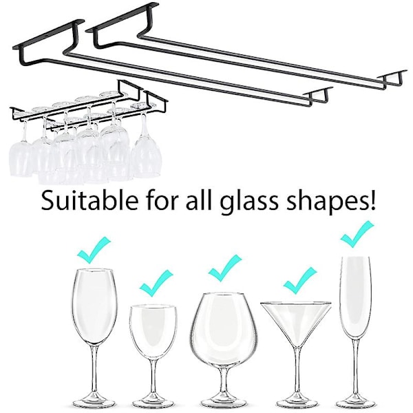 Vinglassholder Under Skap Vinglassholder Henger Behagelig Henge Stemware Holder For