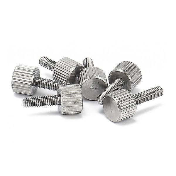 Rillet tommelskrue i rustfritt stål M3 M4 M5 M6 flat hode tommelskruebolt 20 stk-FA- M4*8