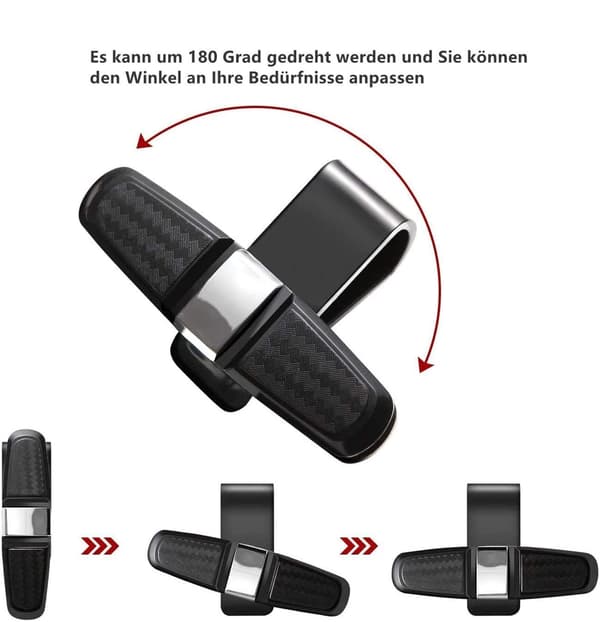 Bilglasögonhållare, 2-pack solglasögonhållare bil, solglasögon-FA3-